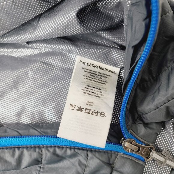 Columbia Boy's Black Blue Omni Heat Padded Thermal Puffer Jacket Size XXS - Picture 9 of 12